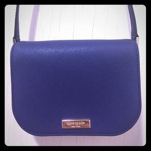 Kate Spade Carsen mini crossbody bag in navy blue