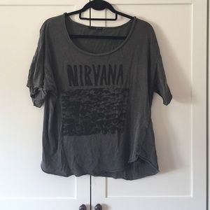 Brandy Melville short sleeve nirvana tshirt.