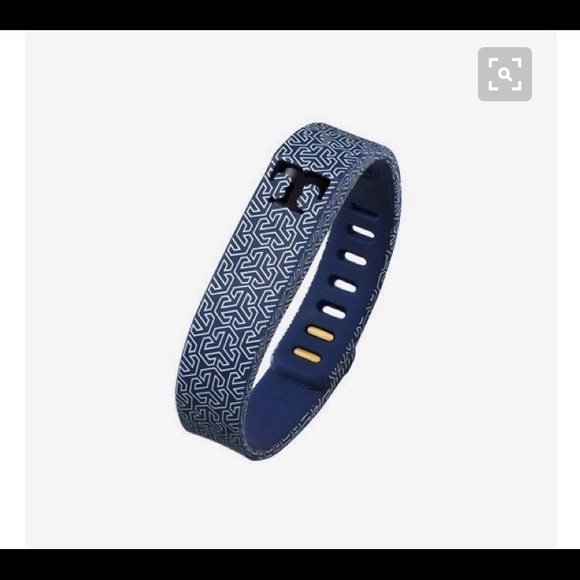 ***SOLD***Tory burch blue fitbit silicone bracelet