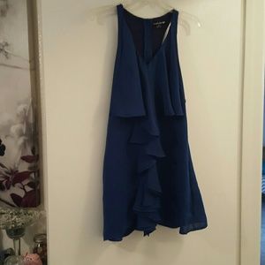 Blue flowy dress