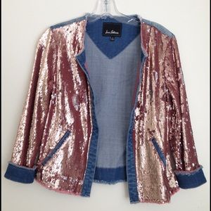 Sam Edelman Denim Sparkle Jacket