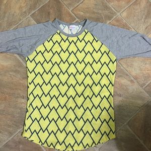LuLaRoe Randy size Medium-  yellow and blue