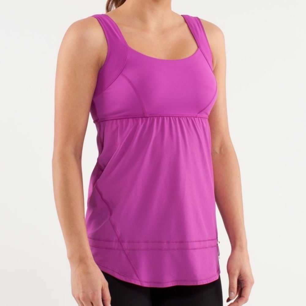 Lululemon Run Chase Me Tank 6 ultraviolet