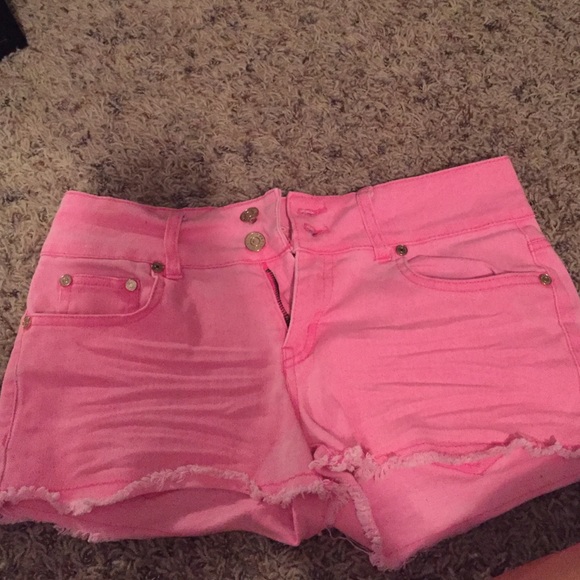 Charlotte Russe pink denim shorts