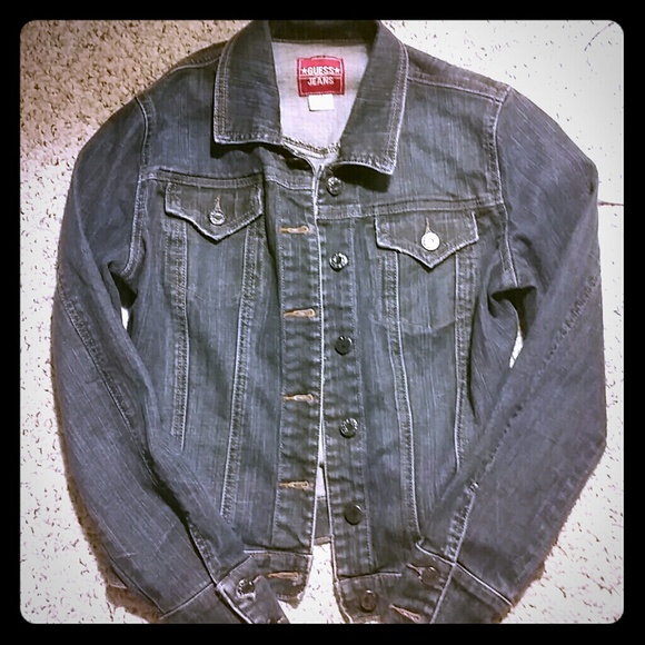 Guess jean jacket make an offer! Must go!