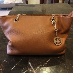 Michael Kors leather jet set tote