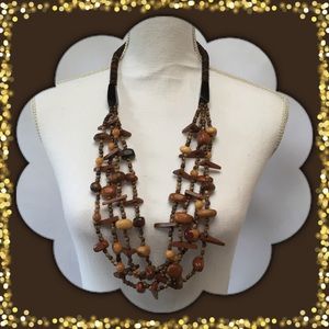 🔶Wood Statement Necklace🔶