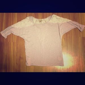 Violet with lace degree shirt