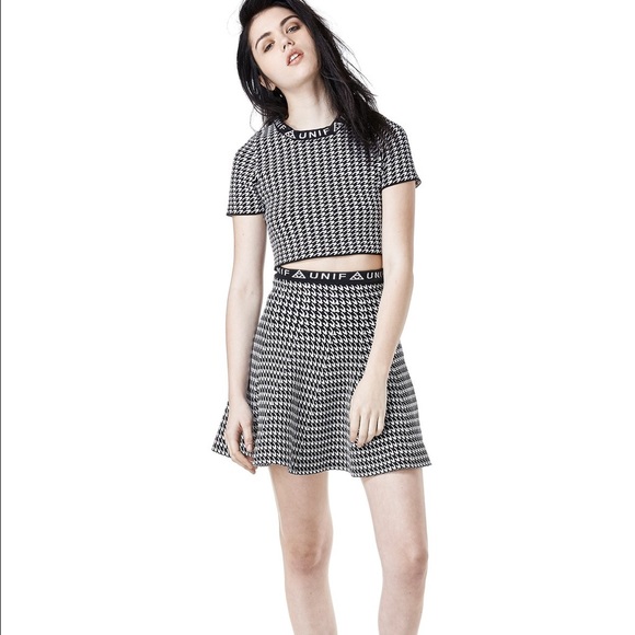 UNIF houmdstooth top size small