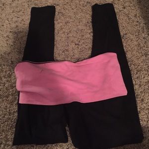 Pink yoga pants!