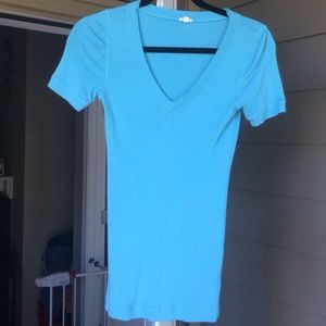 Turquoise J crew top, super soft!