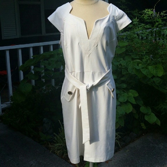 Sharagano Dresses & Skirts - Sharagano white dress size 12