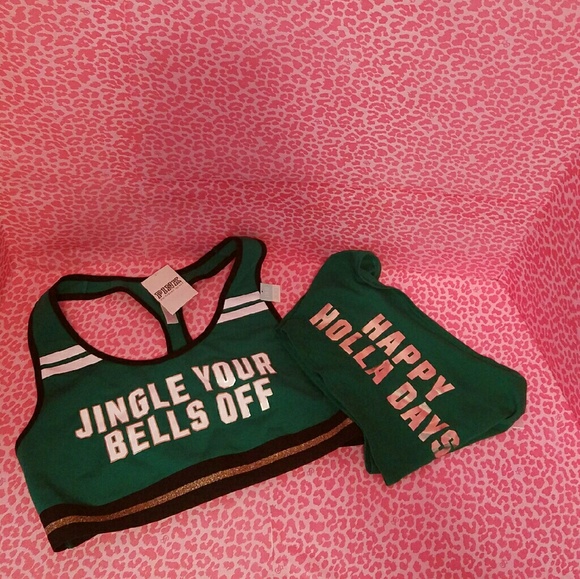 Victorias Secret Holiday Yoga Bra & Panty - Picture 4 of 4