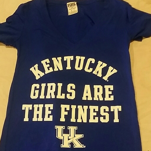 VS PINK UK V neck tee - Picture 1 of 2