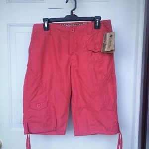 Women's Coral Cargo Shorts