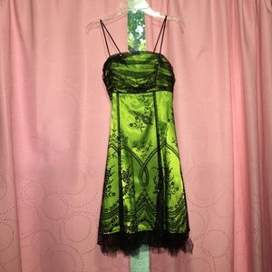 Sparkly green dress
