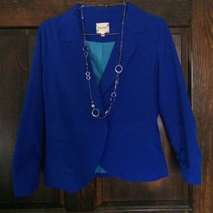 Fun Bright Blue Blazer!