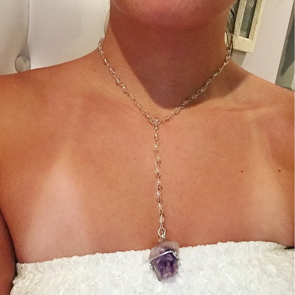 Rosary chain with amethyst cage - Picture 1 of 1