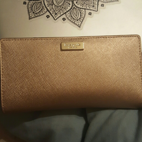 Gold shimmer Kate Spade wallet