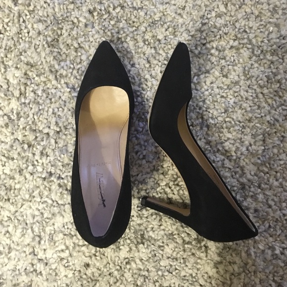 J.Crew black suede heels