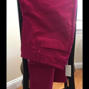 SALE! And Firm--Cropped hot pink Talbots pants