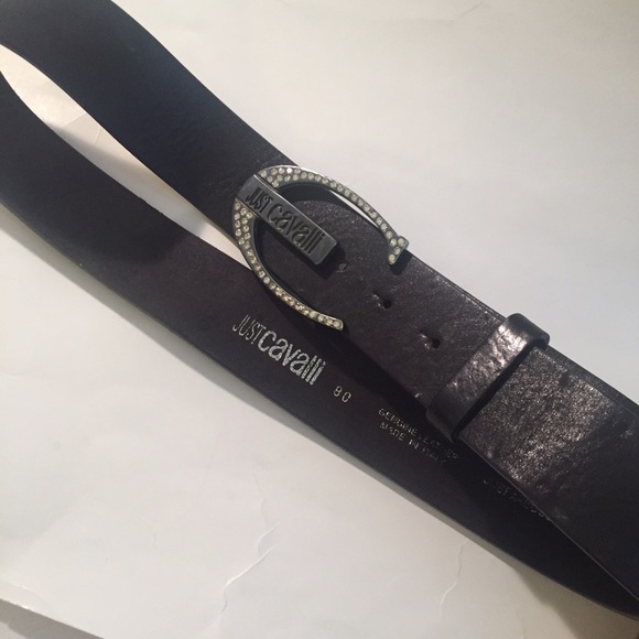 Just Cavalli Black Y2K Belt