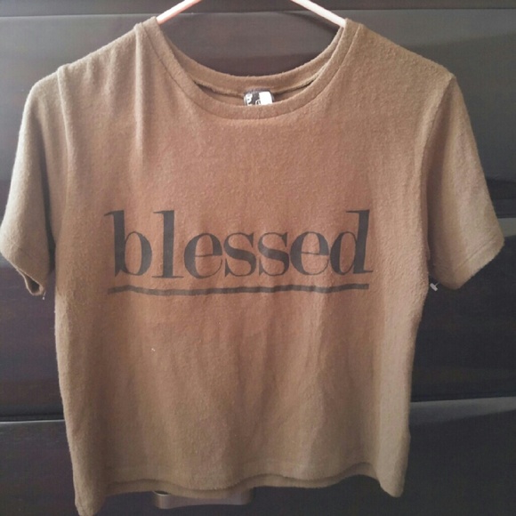 Californian Stitch Tops - "Blessed" crop top