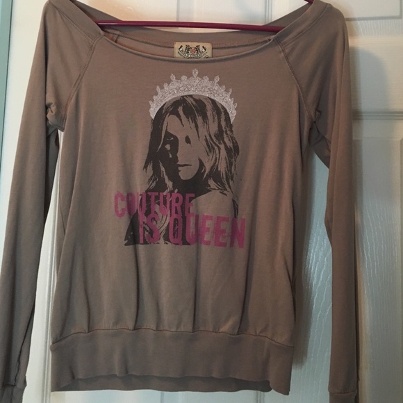 Long sleeve brown juicy couture shirt
