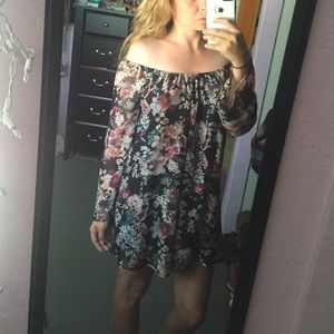 Off the shoulder dress. Only worn once.