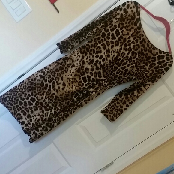 Leopard print dress