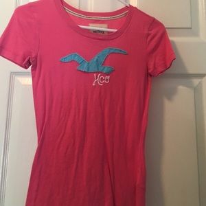 Pink hollister shirt