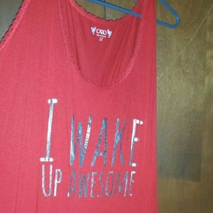 Soft lace pajama  top. Never worn.