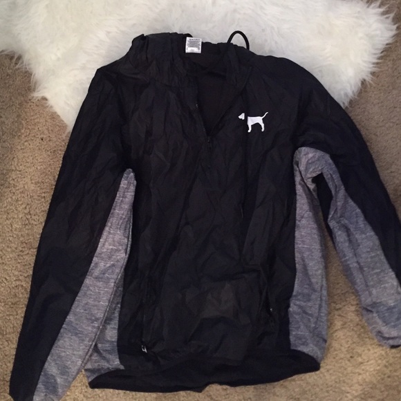 Black Victoria secret rain jacket