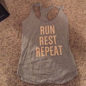Run. Rest. Repeat. Tank top!