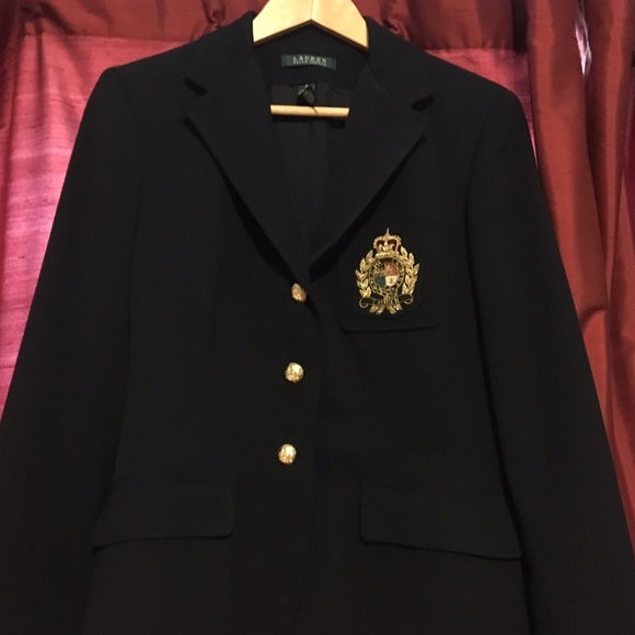 ralph lauren logo blazer