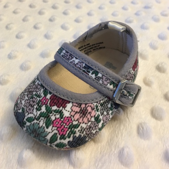 Floral Baby Gap Mary Janes (Velcro)