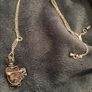 Wire wrapped amethyst