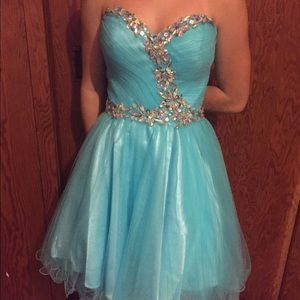 Aqua Blue Semi-Formal Dress