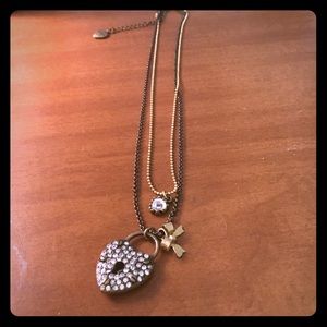 Betsey Johnson Heart Necklace