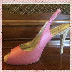GUESS sling back heels