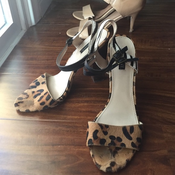 Shoemint leopard heels sz 9