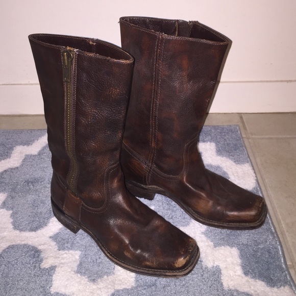 Frye Moto Boots