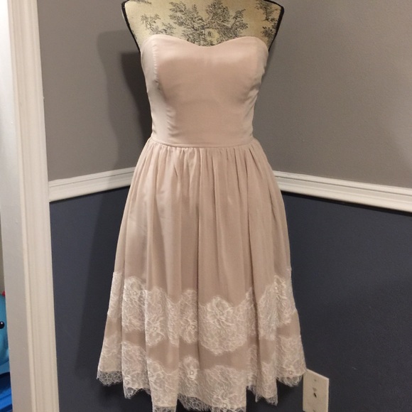 Beautiful Biscotti Strapless Dress 🚺 Size 10