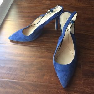 Boutique 9 blue suede pumps sz 9