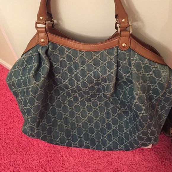 GUCCI denim purse