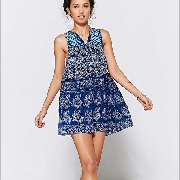 Ecote Blue Swing Dress - Picture 1 of 4