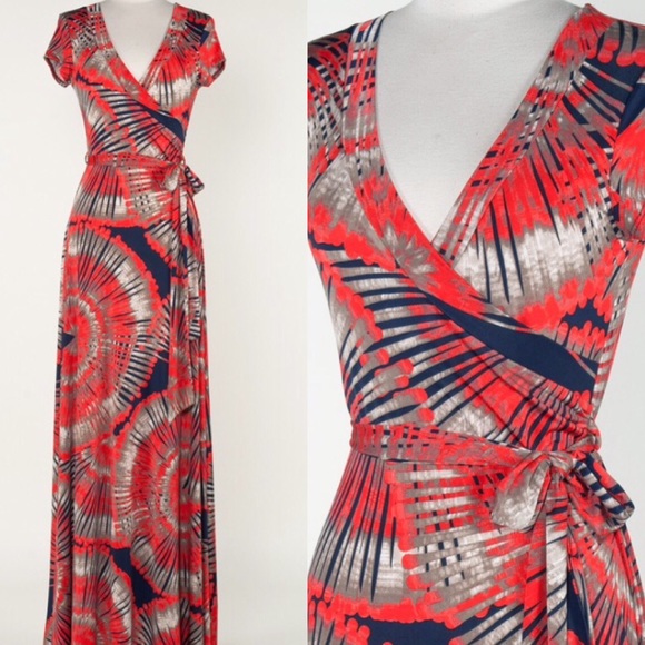 Dresses & Skirts - Abstract Print Boho Maxi S M L