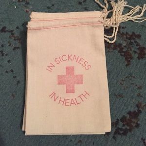 Bachelorette hangover kit pouches