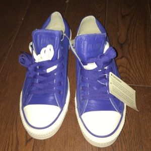 New Leather Royal Blue Converse