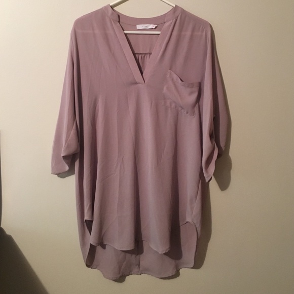 Taupe tunic top